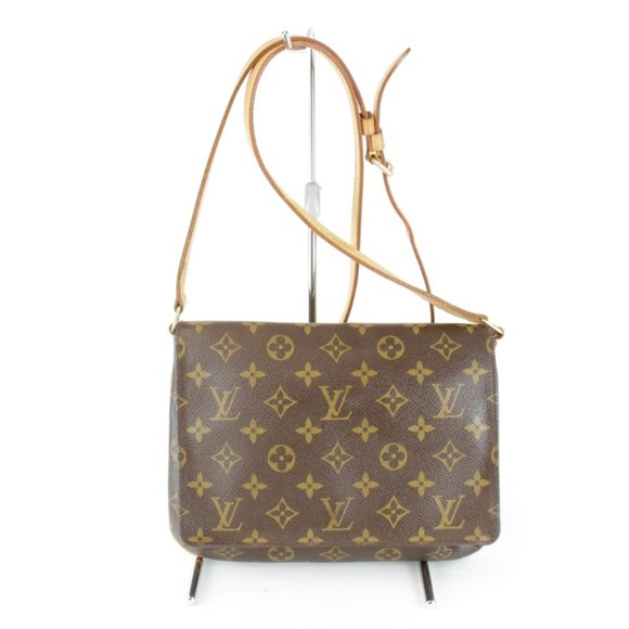 LOUIS VUITTON Musette Tango M51257 Shoulder Bag Brown Monogram Canvas - Picture 1 of 10